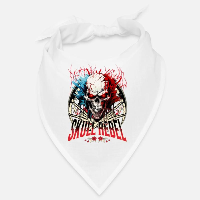 Skull Skull Skeleton Motorcycle Biker Gang Bandana