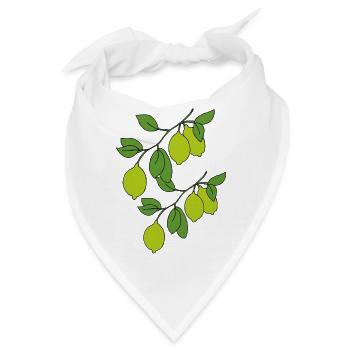 limetten zweige - Bandana - Weiß - Vorne