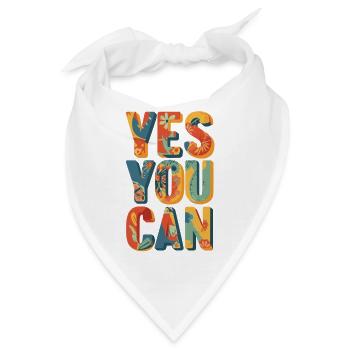 Positive vibes - Bandana - Weiß - Vorne