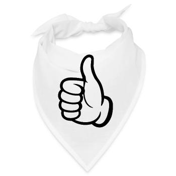 like hand - Bandana - Weiß - Vorne