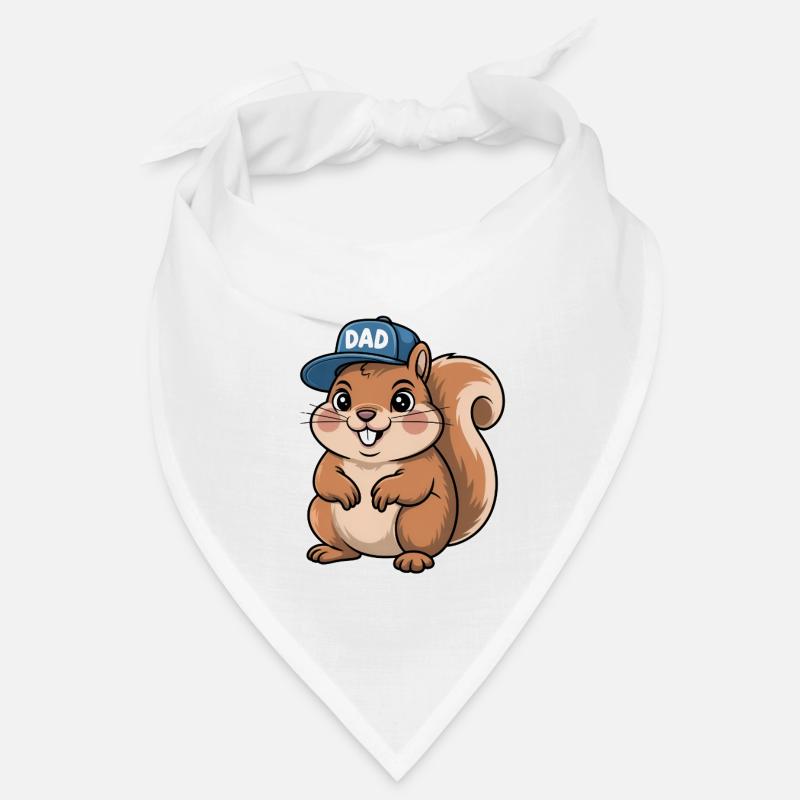 Conception de t-shirt papa écureuil mignon - Bandana - blanc