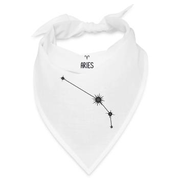 Widder Sternzeichen Sternbild Stern Sternbild Schwarz & Grau - Bandana - Weiß - Vorne