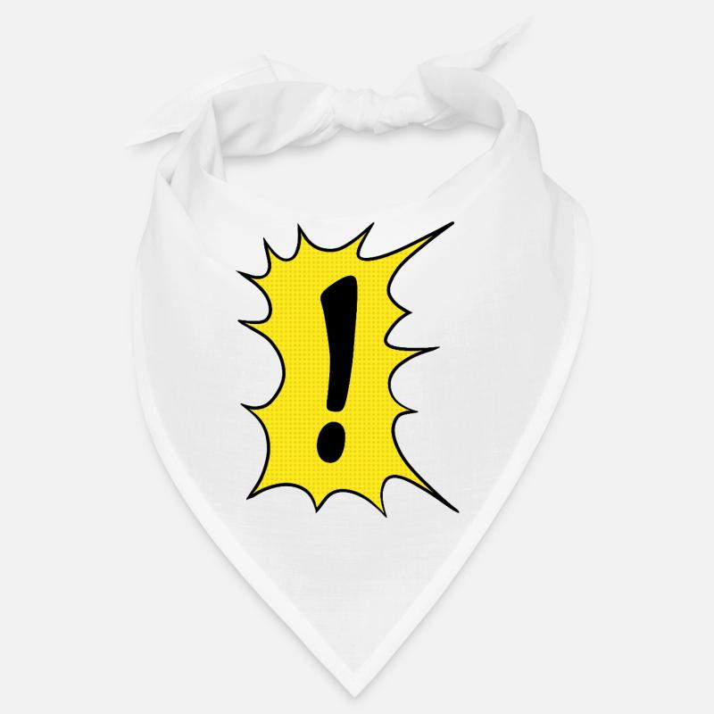 Das Ausrufezeichen im Comic Stil Bandana