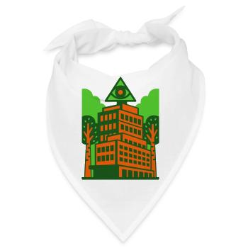 Okkult Architecture Art - Bandana - Weiß - Vorne
