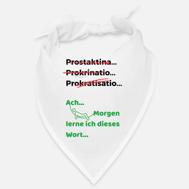 Procrastination drôle dicton hamac Bandana