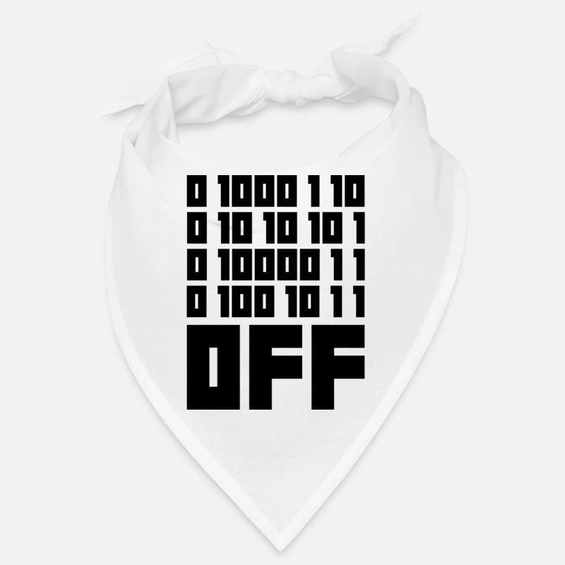Binary Code F**k OFF – Humour Nerd & Geek Code Bandana