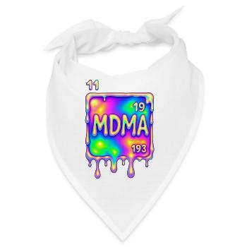 MDMA Design  - Bandana - Weiß - Vorne