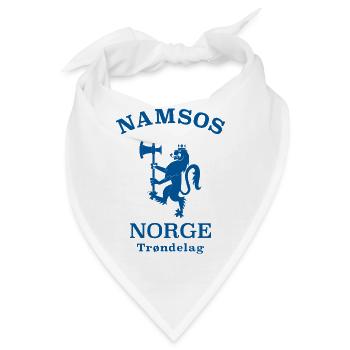Namsos Norge Norwegen - Bandana - Weiß - Vorne