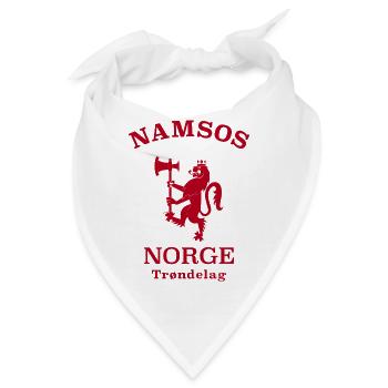 Namsos Norge Norwegen - Bandana - Weiß - Vorne