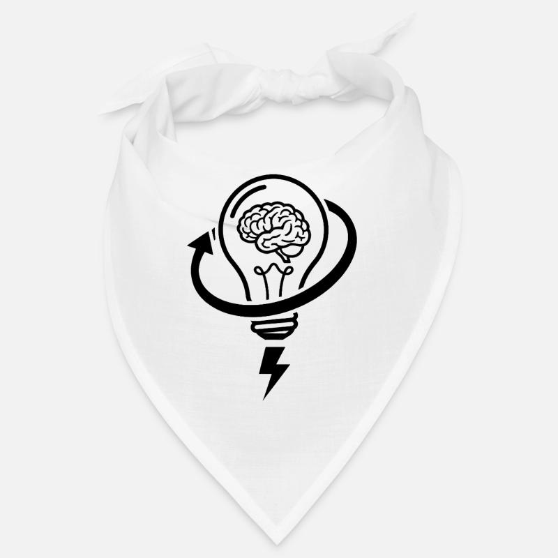 Brain and lamp – brainstorming session Bandana