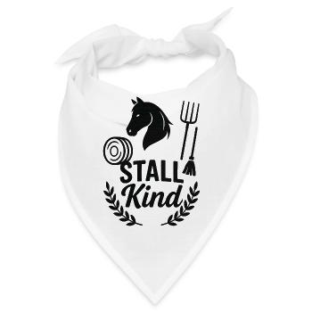 Stallkind Pferdefreund  - Bandana - Weiß - Vorne