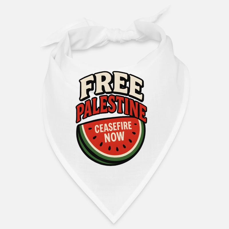 Paix Palestine Cessez le Feu Pastèque Bandana