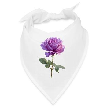 Violette Lila Rose - Bandana - Weiß - Vorne