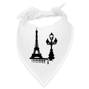Paris - Bandana - Weiß - Vorne