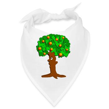 Apfelbaum - Bandana - Weiß - Vorne