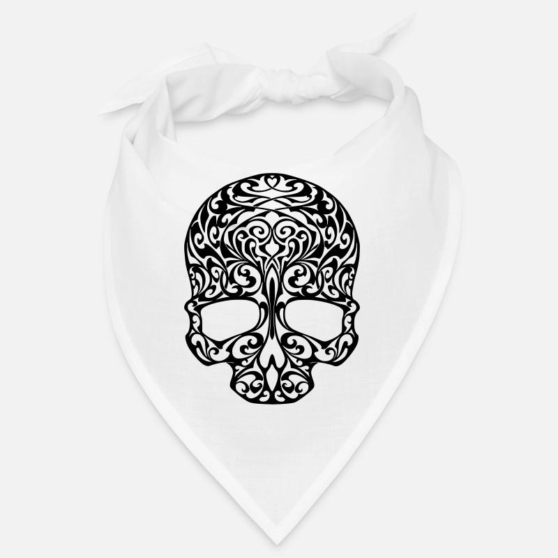 Stammesschädel - Bandana - Weiß