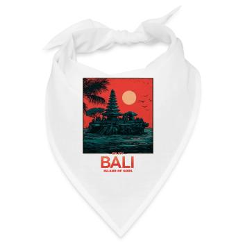 Bali Insel der Götter - Bandana - Weiß - Vorne
