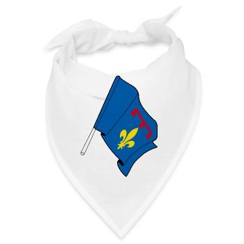 Provence-Flagge - Bandana - Weiß - Vorne