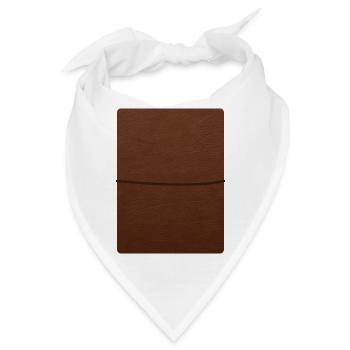 Lederjournal - Bandana - Weiß - Vorne
