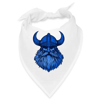 Wikinger Kopf - Bandana - Weiß - Vorne