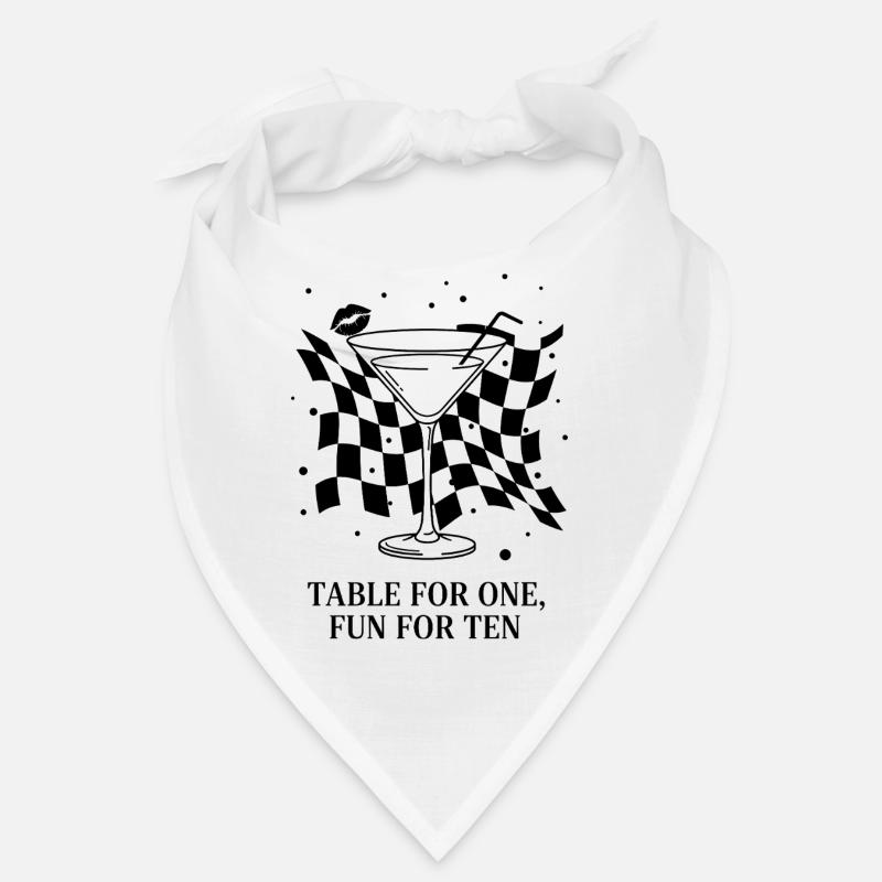 Table For One Martini Party Bandana