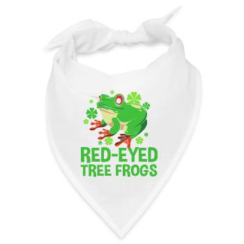 Frosch Laubfrosch - Bandana - Weiß - Vorne