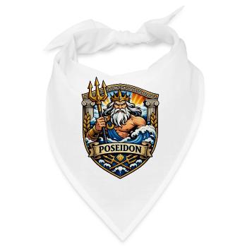 Poseidon Meeresgott  - Bandana - Weiß - Vorne