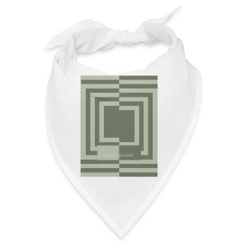 Common ground minimal geometric harmony - Bandana - Weiß - Vorne