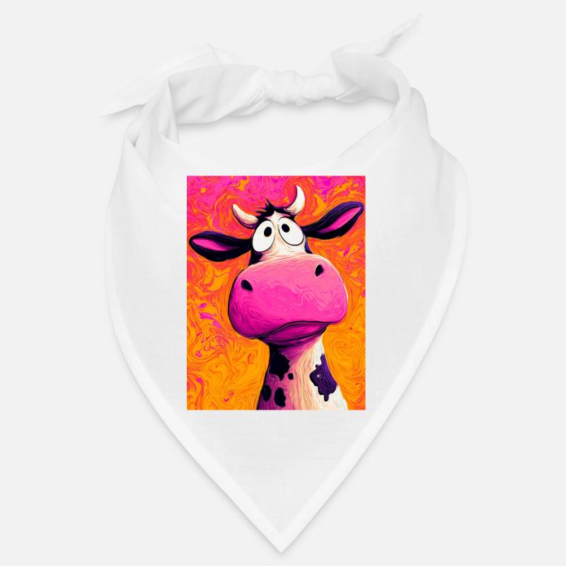 Kuh - Bandana - Weiß