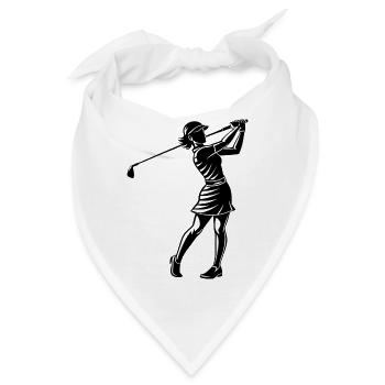 Golferin - Bandana - Weiß - Vorne