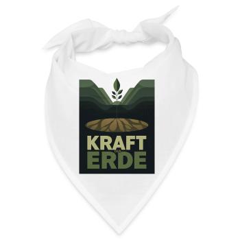 Kraft der Erde 1930s Plakat Natur Landwirtschaft - Bandana - Weiß - Vorne