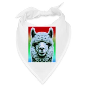 Alpaka - Bandana - Weiß - Vorne