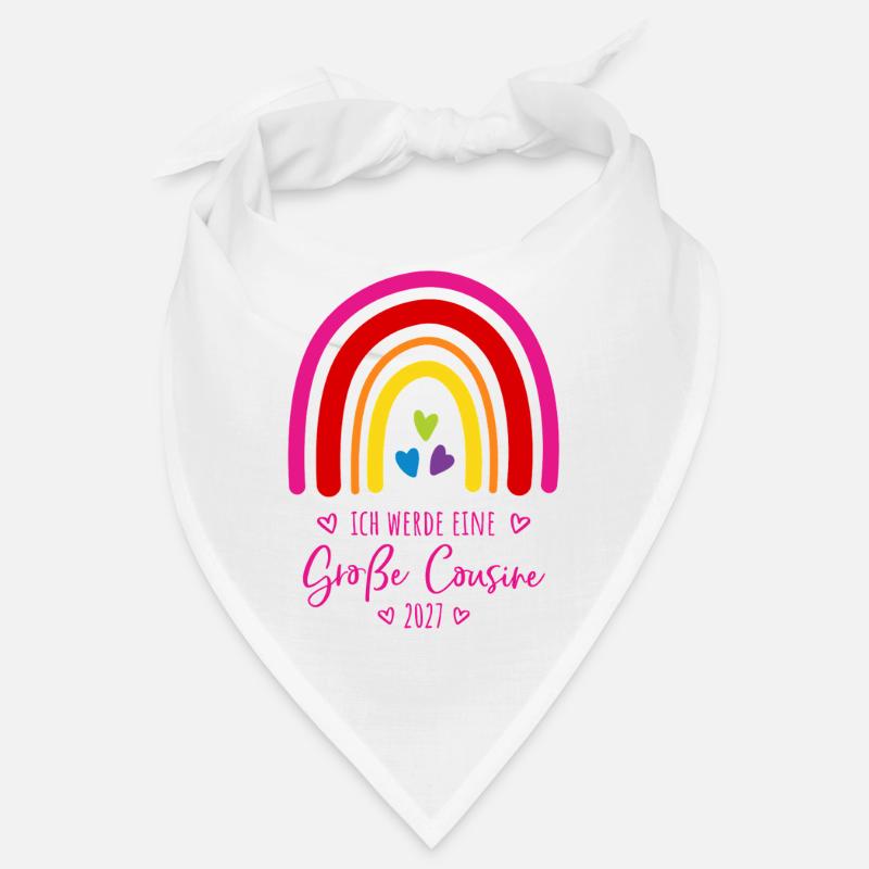 Ich werde eine Große Cousine 2027 Regenbogen Bandana