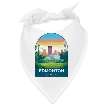 Edmonton, Kanada Muttart Konservatorium, Reisekunst - Bandana - Weiß - Vorne