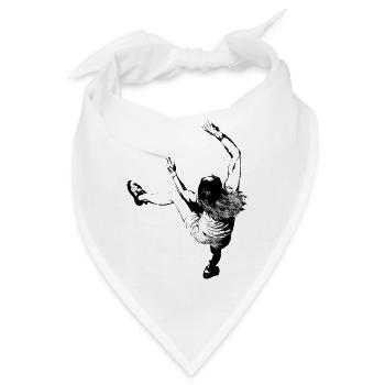 Klettermotiv für helle Produkte - Bandana - Weiß - Vorne