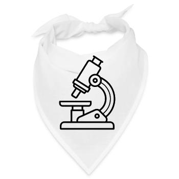 Mikroskop - Bandana - Weiß - Vorne