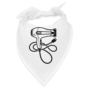 Haartrockner für Friseursalon - Bandana - Weiß - Vorne