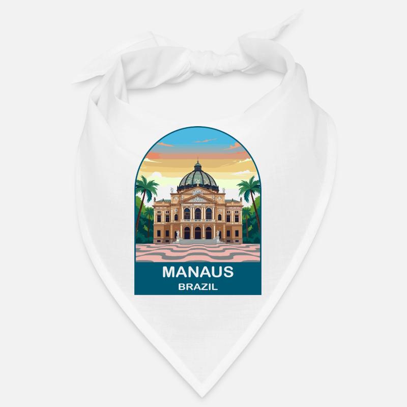 Affiche de voyage à l’Opéra Amazone de Manaus, Brésil Bandana