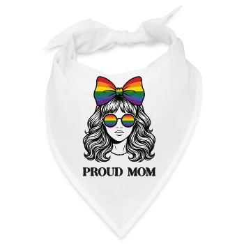 LGBTQ-Pride-Monat – Proud Mom - Bandana - Weiß - Vorne