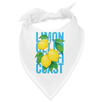Limoncello Zitronen Amalfi Italien Sommer - Bandana - Weiß - Vorne