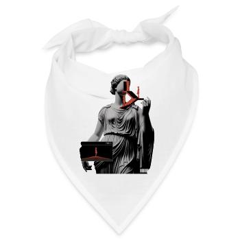 Glitch Antike: Stufen der Präsenz - Bandana - Weiß - Vorne