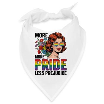 Pride Month LGBTQ – Mehr Stolz, weniger Vorurteile - Bandana - Weiß - Vorne