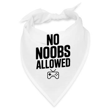 Keine Noobs erlaubt - Bandana - Weiß - Vorne