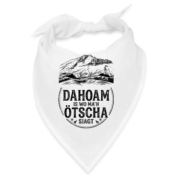 Ötscher Heimat-Shirt Dahoam is wo man Ötscha siagt - Bandana - Weiß - Vorne