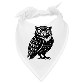 Schneeeule - Bandana - Weiß - Vorne