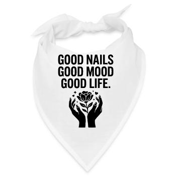 Good Nails Good Life - Bandana - Weiß - Vorne