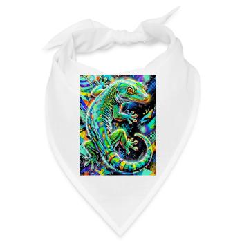 Gecko - Bandana - Weiß - Vorne