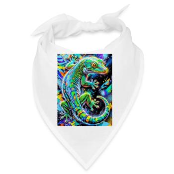 Gecko - Bandana - Weiß - Vorne