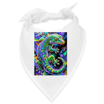 Gecko - Bandana - Weiß - Vorne