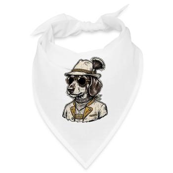 Bayrischer Jagdhund - Bandana - Weiß - Vorne